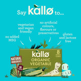Kallo organic vegetable stock cubes 8 x 11g, UK version