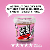 Honest Umami chilli salt MSG tub 100g, UK version