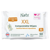 Naty XXL baby wipes 50pk, imported from the UK