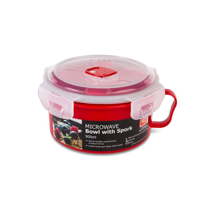 Good 2 Heat microwave bowl with spork 900ml, UK version