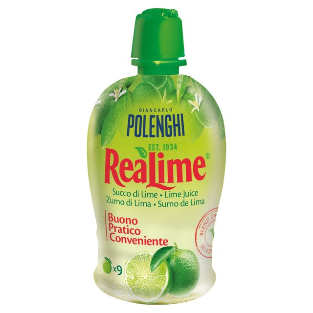 ReaLime lime juice from concentrate 200ml bottle, imported from the UK