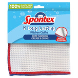 M&S Spontex Long Lasting Microfibre Kitchen Cloth Pack of 2- Buy online at McGrocer