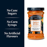 St Dalfour apricot & chia fruit spread 170g (British brand)