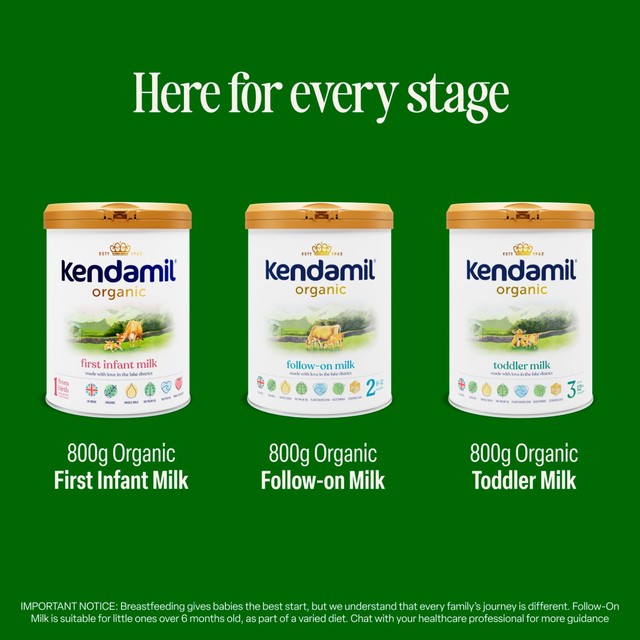 Kendamil Organic First Infant Milk Powder 800g, UK version