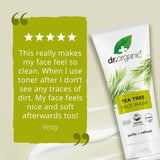 Dr Organic tea tree face wash 200ml - British product
