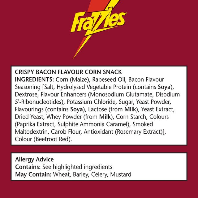 Smiths Frazzles bacon flavour crisps multipack (British brand)