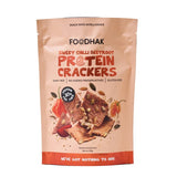 Foodhak Protein Crackers Sweet Chilli Beetroot 100g - British product