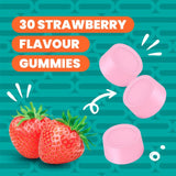 Haliborange gut health digestion support strawberry gummies 30 gummies, UK version