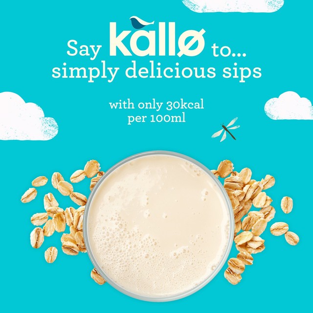 Kallo organic oat drink 11% 1L, UK version