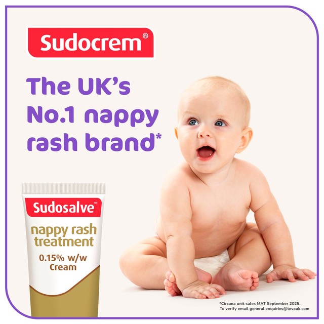 Sudocrem Sudosalve nappy rash treatment cream 25g (British brand)