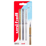 M&S Uni-ball Signo Broad Gold/Silver/White Gel Ink Rollerball Pens 3-Pack- Buy online at McGrocer