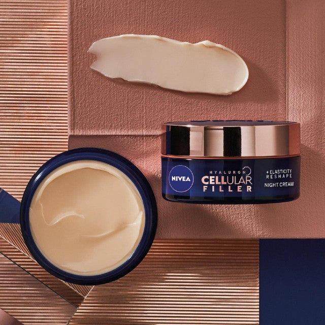 NIVEA Hyaluronic Acid Day and Night Face Cream Duo Pack 2x50ml, imported from the UK