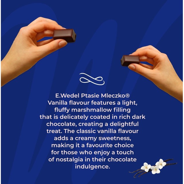Wedel Vanilla Marshmallow Coated in Dark Chocolate 340g (British brand)