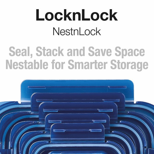 LocknLock NestnLock blue food storage containers 5-piece set, UK version