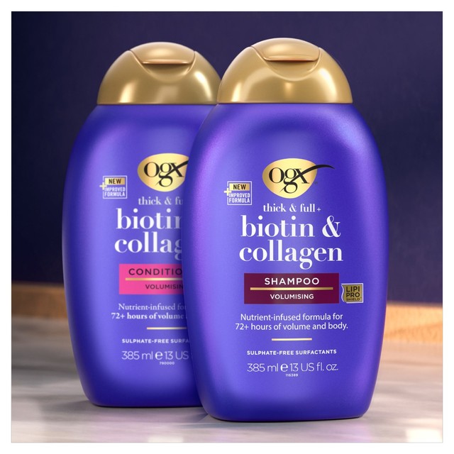 OGX Thick & Full Biotin & Collagen Shampoo 385ml (British brand)