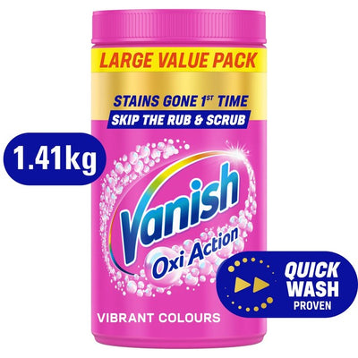 M&S Vanish Oxi Action Fabric Stain Remover Powder for Colours 1.4kg- Buy online at McGrocer
