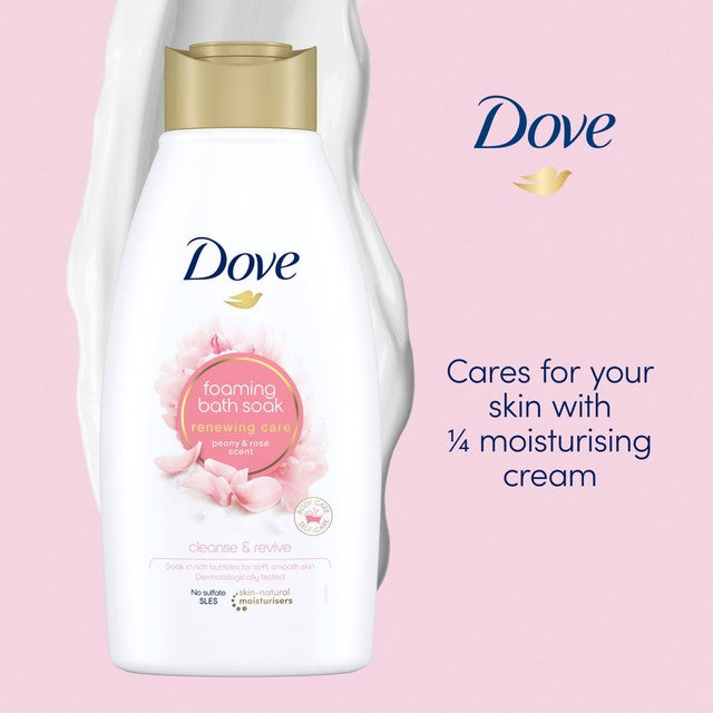 Dove Peony & Rose Bubble Bath Soak 450ml - British product