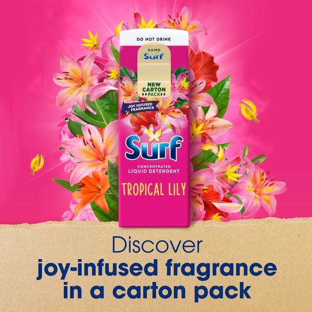 Surf laundry detergent Tropical Lily 648ml (British brand)