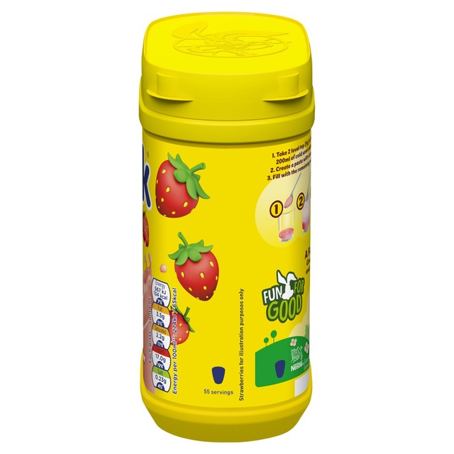 Nesquik strawberry milkshake powder 500g, imported from the UK