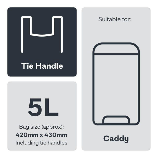Ocado compostable caddy liners 5L, imported from the UK