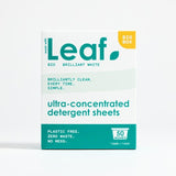 Wash with leaf Brilliant White laundry detergent sheets 50 sheets (British brand)