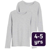 M&S Heatgen Thermal Tops for Kids 4-5 Years Grey Marl