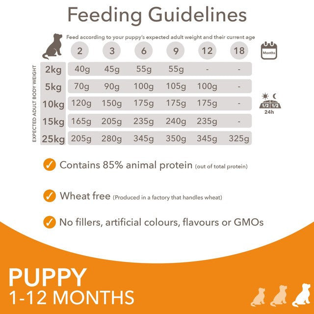 Iams fresh chicken puppy food for small medium breeds 2kg, UK version