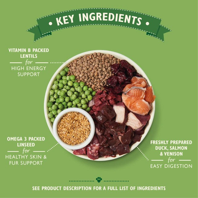 Lily's Kitchen duck salmon venison dry dog food 2.5kg, UK version