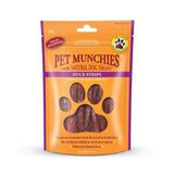 Pet Munchies duck strips dog treats 90g, imported from the UK
