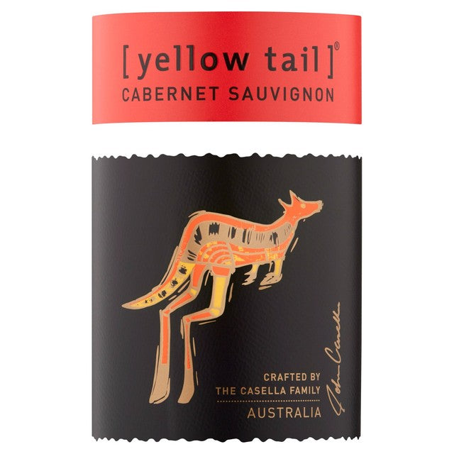 Yellow Tail Cabernet Sauvignon red wine - British product