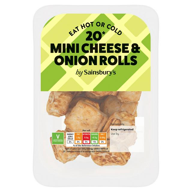 Sainsburys Mini Cheese Onion Rolls x20 200g