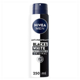 Nivea Men Black & White Original Anti-Perspirant Deodorant Spray 250ml, imported from the UK