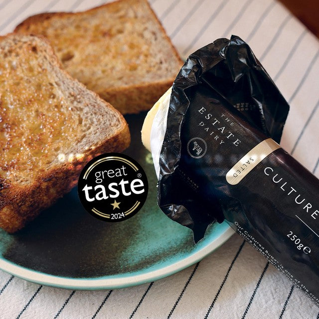 The Estate Dairy salted cultured butter 250g (British brand)