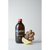 MOMO Kombucha Organic Ginger-Lemon kombucha 330ml, imported from the UK