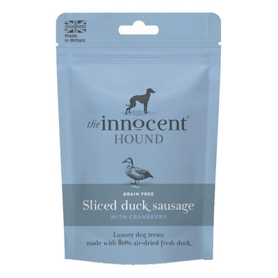 M&S The Innocent Hound Sliced Duck Sausage with Cranberry Dog Treats 70g- Buy online at McGrocer