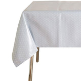 M&S grey spotty tablecloth 230x140cm, imported from the UK