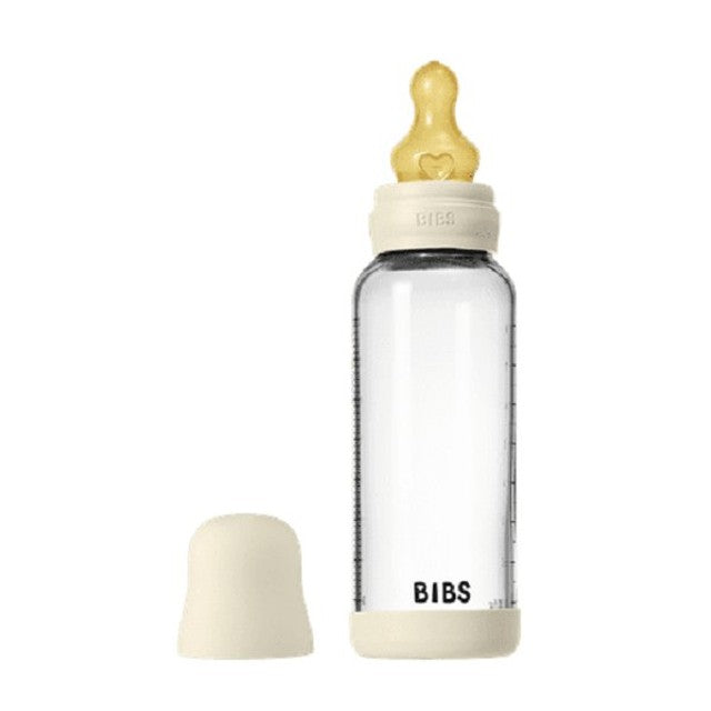 BIBS glass baby bottle medium flow 240ml - British product
