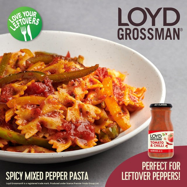 Loyd Grossman tomato & chilli pasta sauce 350g, UK version