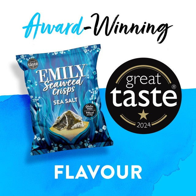 Emily Seaweed Crisps Sea Salted 18g - British product