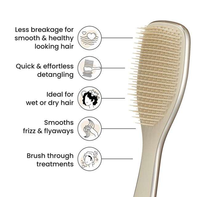 Tangle Teezer Ultimate Detangler Chrome Champagne Gold hairbrush (British brand)