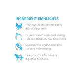 Vets Kitchen dry dog food chicken and brown rice 7.5kg (British brand)