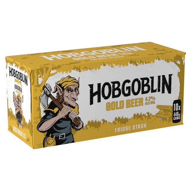 Hobgoblin Gold ale beer 10x440ml pack (British brand)
