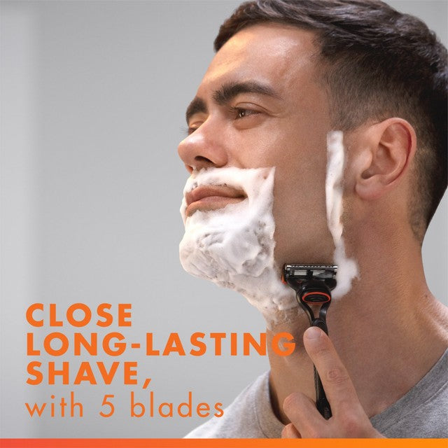 Gillette Fusion manual razor with 10 razor blades - British product