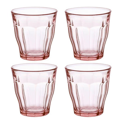 M&S Duralex Picardie Pink Glass Tumbler Set 250ml- Buy online at McGrocer