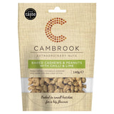 Cambrook baked cashews and peanuts with chilli and lime 140g - British product