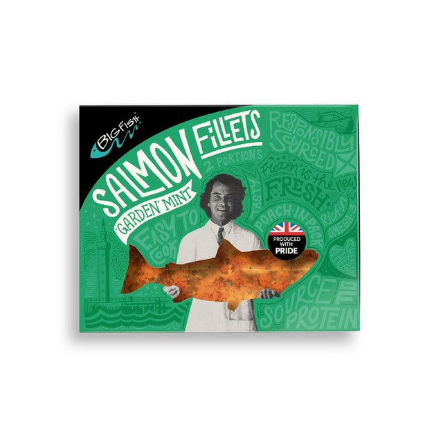 Big Fish garden mint salmon fillets 250g - British product