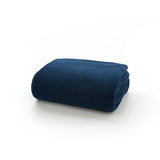 M&S Deyongs Snuggle Touch Throw Navy Soft Throw 140 x 180cm- Buy online at McGrocer