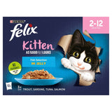 Felix kitten fish jelly cat food 12x85g - British product