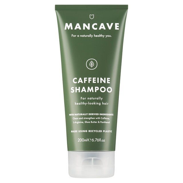 ManCave Caffeine Shampoo 200ml, imported from the UK