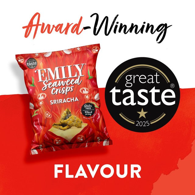 Emily Sriracha Seaweed Crisps 18g - British product